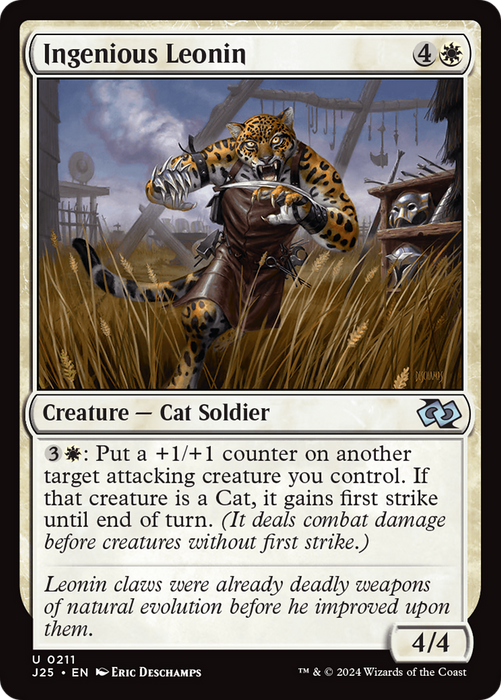 Ingenious Leonin (J25-211) - uncommon