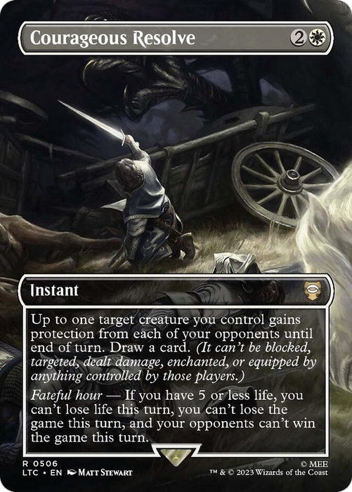 Courageous Resolve (LTC-506) - rare (Borderless) - Foil