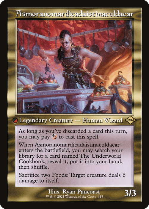Asmoranomardicadaistinaculdacar (MH2-417) - rare - Etched Foil