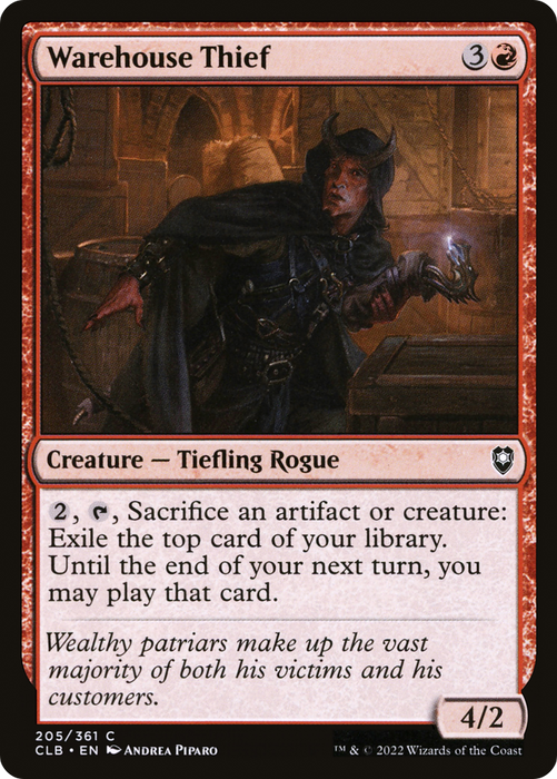 Warehouse Thief (CLB-205) - common