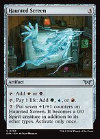 Haunted Screen (DSK-250) - uncommon - Foil