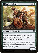 Elderleaf Mentor (KHM-165) - common - Foil