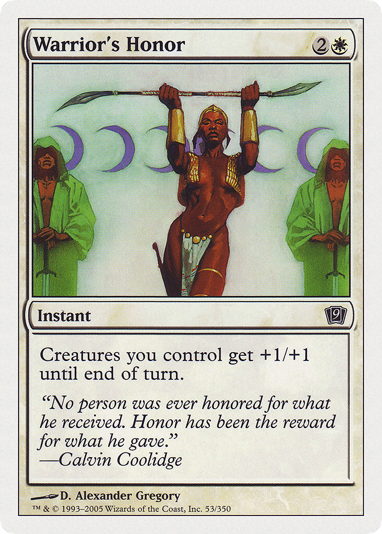 Warrior's Honor (9ED-053) - common