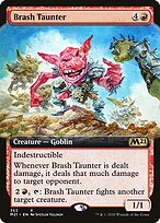 Brash Taunter (M21-363) - rare: (Extended Art) - Foil