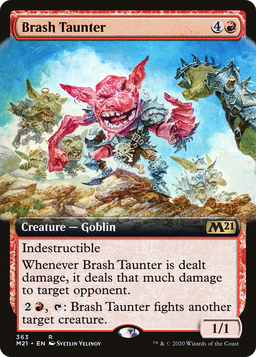 Brash Taunter (M21-363) - rare: (Extended Art)