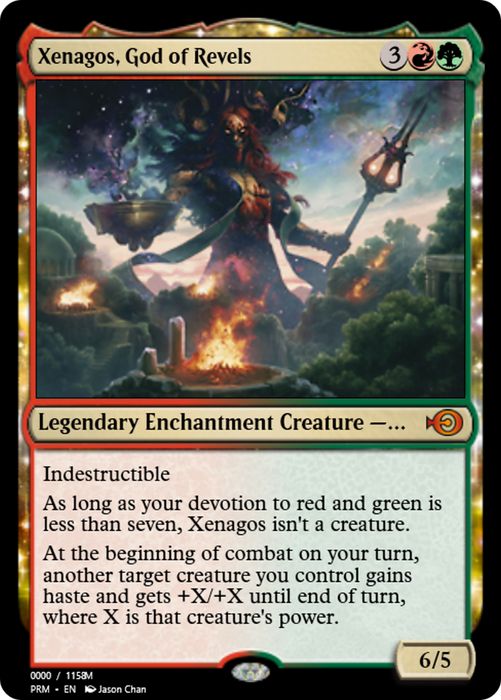 Xenagos, God of Revels (PRM-86204) - mythic: (enchantment)