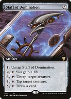 Staff of Domination (CMR-701) - rare: (Extended Art) - Foil