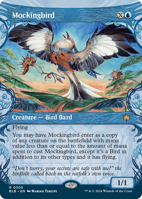 Mockingbird (BLB-305) - rare: (Showcase) (Borderless)