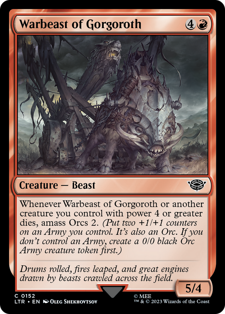 Warbeast of Gorgoroth (LTR-152) - common