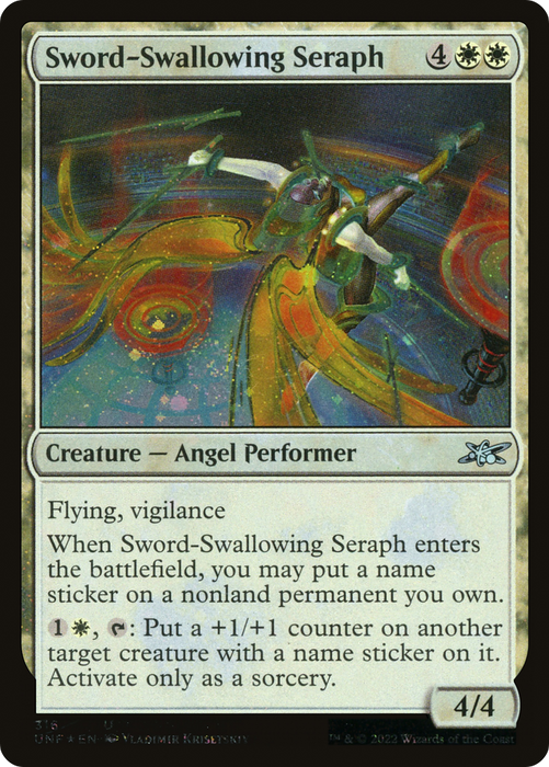 Sword-Swallowing Seraph (UNF-316) - uncommon - Foil