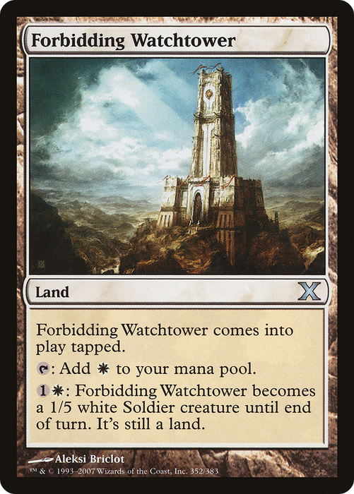 Forbidding Watchtower (10E-352) - uncommon