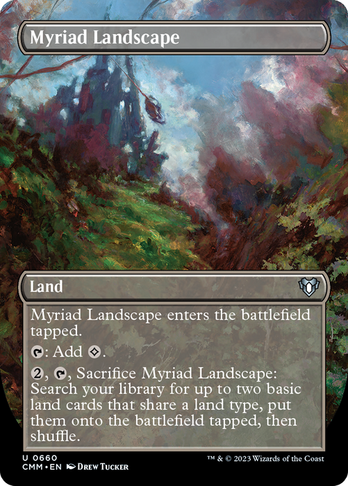 Myriad Landscape (CMM-660) - uncommon (Borderless) - Foil