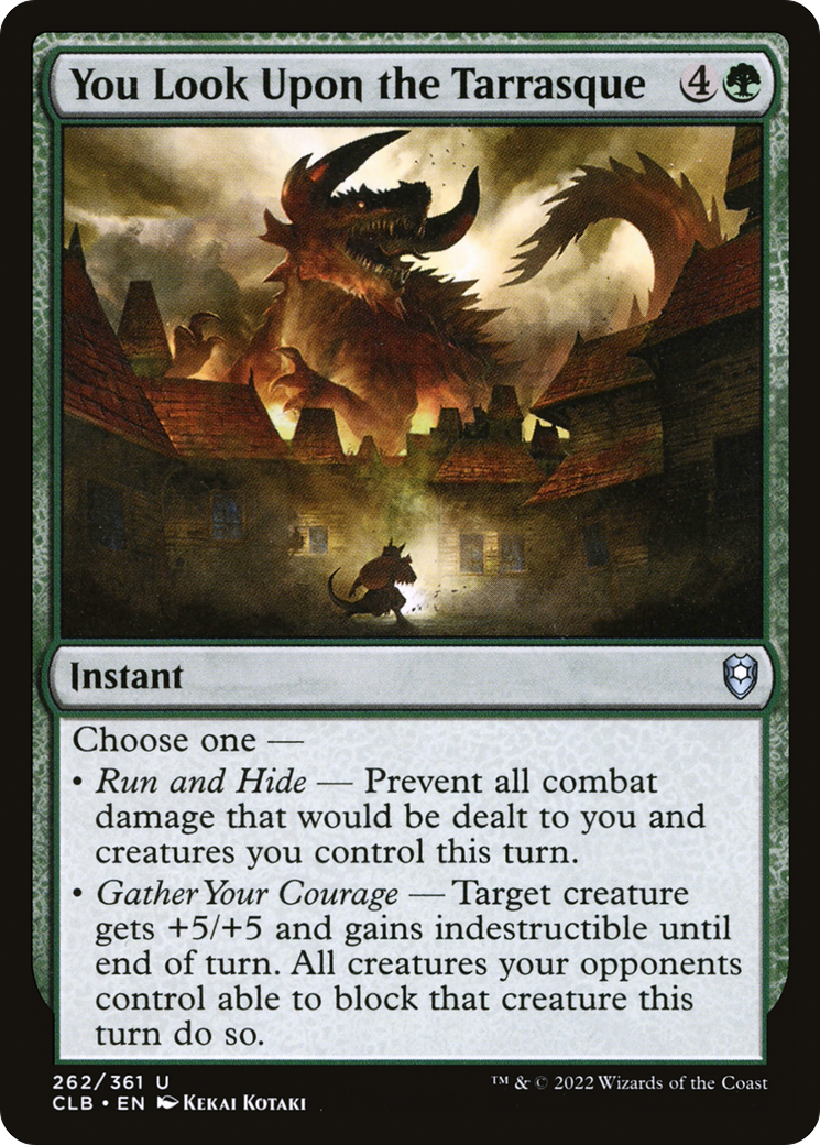 You Look Upon the Tarrasque (CLB-262) - uncommon - Foil