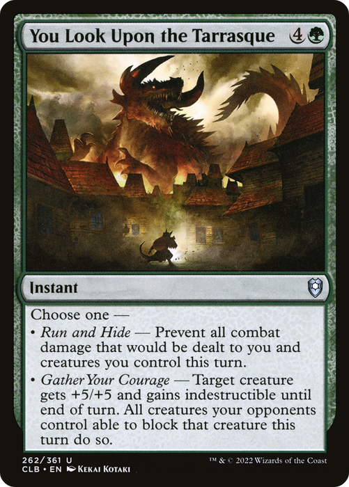 You Look Upon the Tarrasque (CLB-262) - uncommon