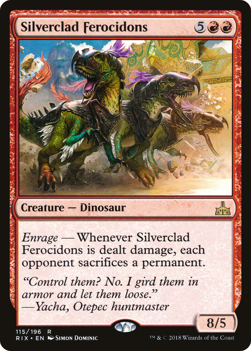 Silverclad Ferocidons (RIX-115) - rare - Foil