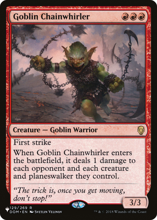 Goblin Chainwhirler (LIST-DOM-129) - rare
