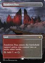 Sundown Pass (VOW-285) - rare (Borderless) - Foil
