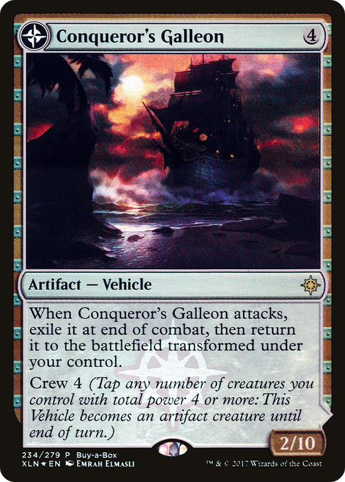 Conqueror's Galleon // Conqueror's Foothold (BABP-234) - rare: (compasslanddfc) - Foil