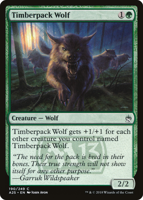 Timberpack Wolf (A25-190) - common - Foil