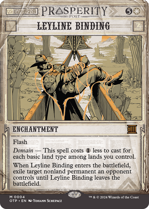 Leyline Binding (OTP-004) - mythic: (Showcase) (Borderless) - Foil