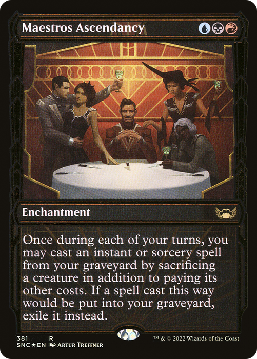 Maestros Ascendancy (SNC-381) - rare: (Showcase) - Foil