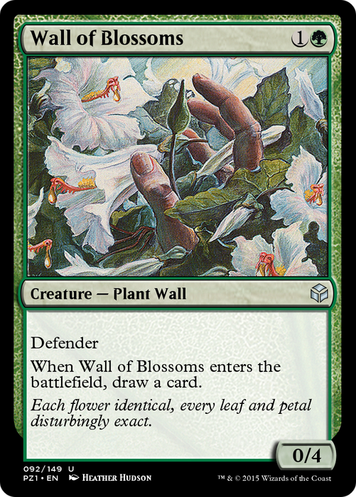 Wall of Blossoms (PZ1-092) - uncommon - Foil