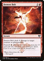 Demon Bolt (KHM-129) - common - Foil