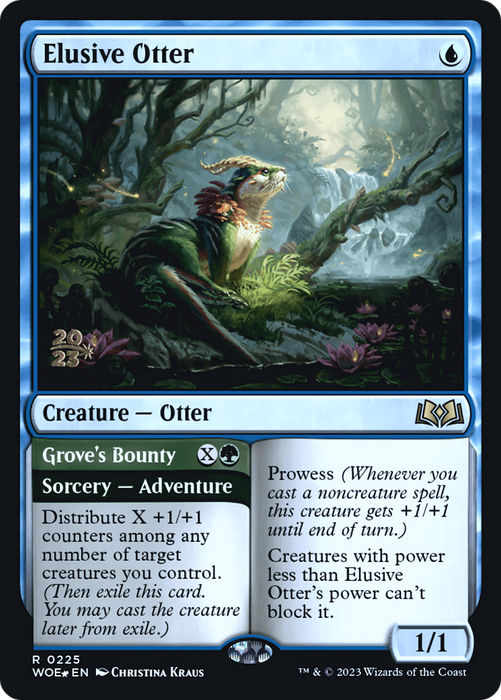 Elusive Otter // Grove's Bounty (PRE-225S) - rare - Foil