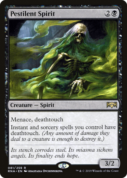 Pestilent Spirit (RNA-081) - rare - Foil