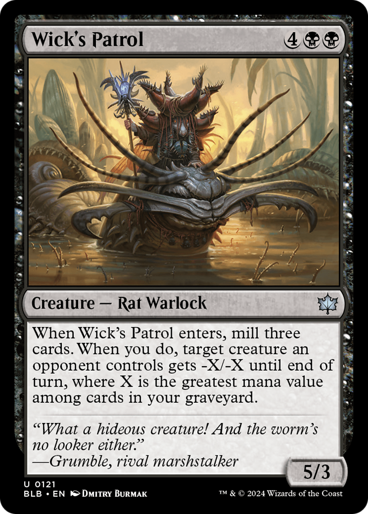 Wick's Patrol (BLB-121) - uncommon - Foil
