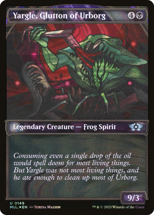 Yargle, Glutton of Urborg (MUL-149) - uncommon: (Showcase) - Foil