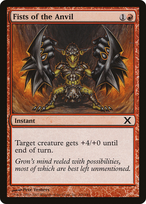 Fists of the Anvil (10E-201) - common - Foil