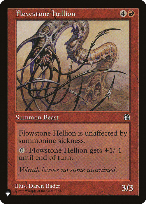 Flowstone Hellion (LIST-STH-84) - uncommon