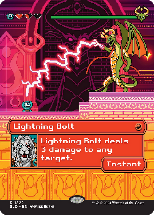 Lightning Bolt (SLD-1822) - rare (Borderless) - Foil