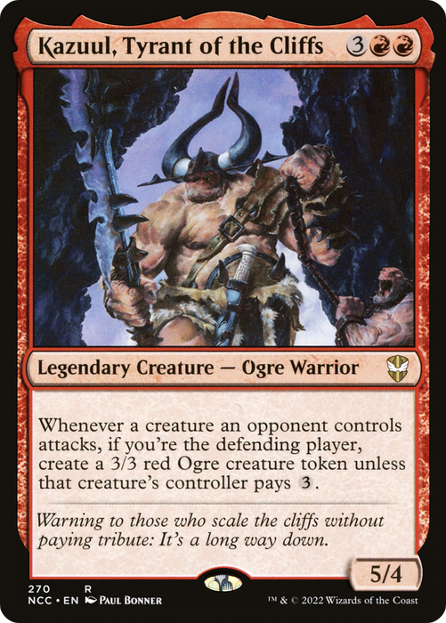Kazuul, Tyrant of the Cliffs (NCC-270) - rare