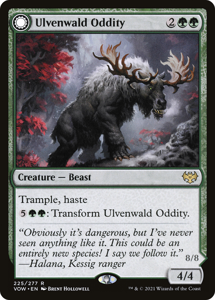 Ulvenwald Oddity // Ulvenwald Behemoth (VOW-225) - rare: (Double Faced Transform)