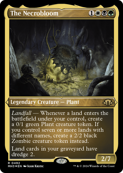 The Necrobloom (MH3-492) - rare - Etched Foil