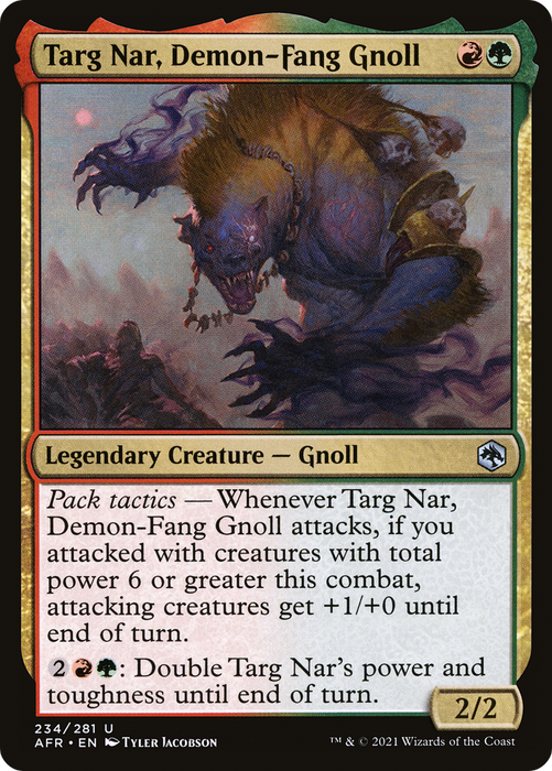 Targ Nar, Demon-Fang Gnoll (AFR-234) - uncommon