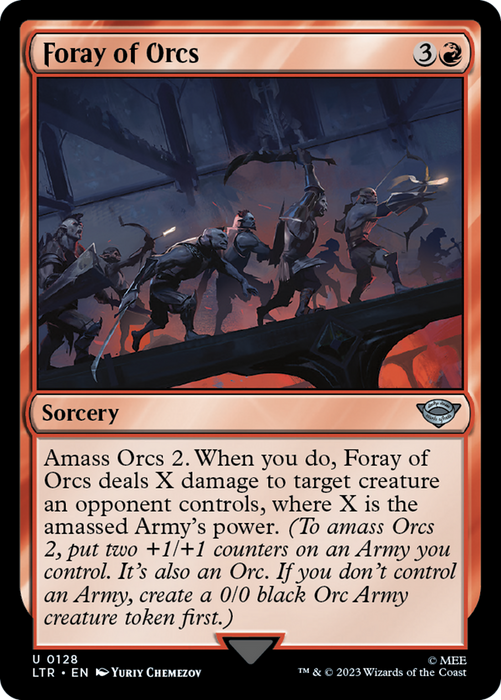 Foray of Orcs (LTR-128) - uncommon - Foil