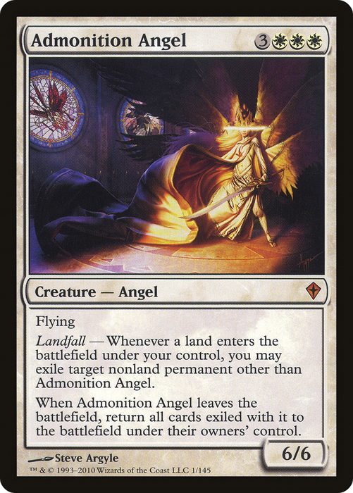 Admonition Angel (WWK-001) - mythic - Foil