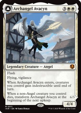 Archangel Avacyn // Avacyn, the Purifier (INR-011) - mythic