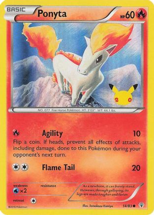 Ponyta (014) - C  - Promo - Holofoil