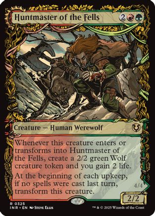 Huntmaster of the Fells // Ravager of the Fells (INR-325) - rare: (Showcase)