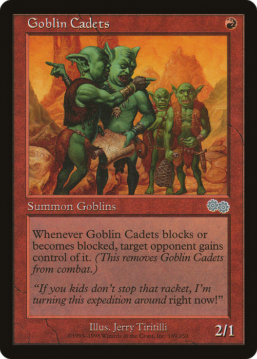 Goblin Cadets (USG-189) - uncommon