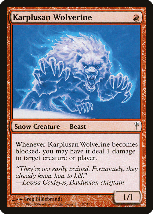 Karplusan Wolverine (CSP-087) - common - Foil