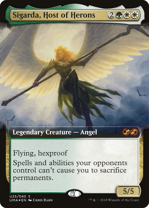 Sigarda, Host of Herons (UMA:BT-U25) - mythic: (Extended Art) - Foil