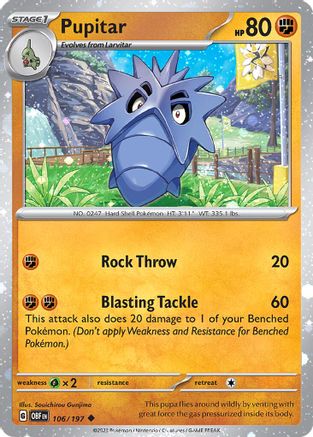 Pupitar (106/197) - MCP  - Uncommon - Holofoil