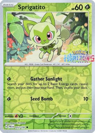 Sprigatito (012/193) - MCP  - Common - Reverse Holofoil