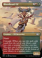 Bloodbraid Elf (2X2-373) - uncommon (Borderless) - Foil