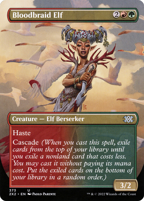 Bloodbraid Elf (2X2-373) - uncommon (Borderless)